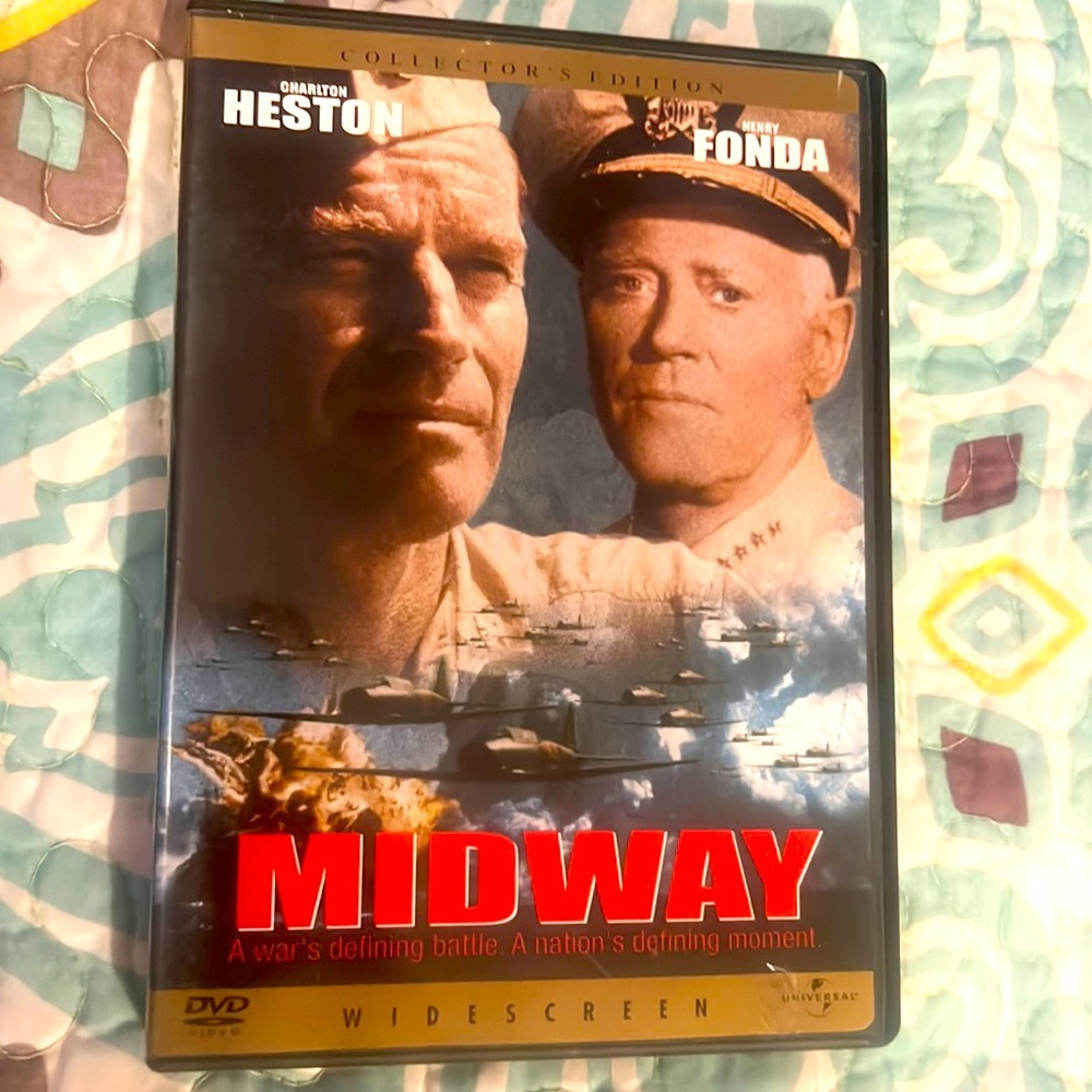 🔥"MIDWAY WAR BATTLE" MOVIE DVD